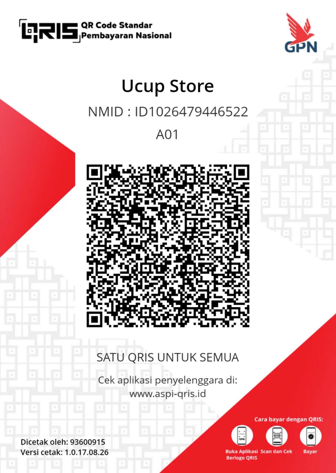 QRIS donasi Ucup Store